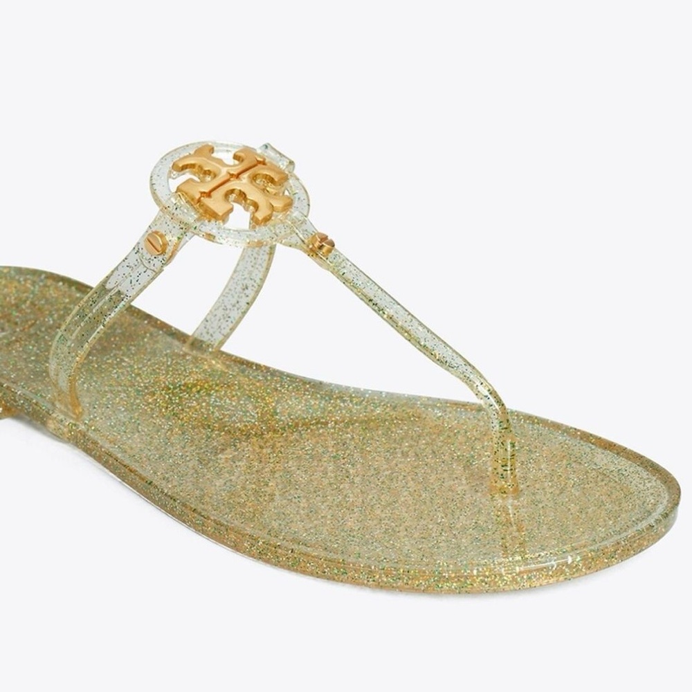 Tory Burch Glitter Jelly Mini Miller Flip Flop Sandals